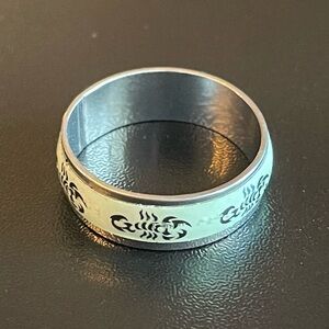 Glow in the dark luminous scorpion ring